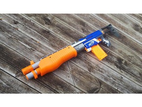 nerf spas 12 body-kit - Spielzeug Spiel Zubehör magnus retaliator shotgun 3d print model - Mito3D