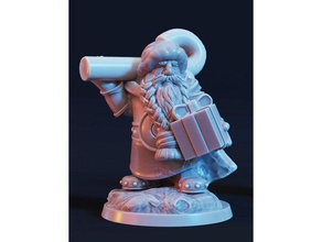 santa dwarf games wargame 3d print model - Mito3D