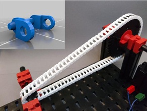 fischertechnik compatível paramétrico de impressão lugar engrenagem da cadeia construção brinquedos 3d print model - Mito3D
