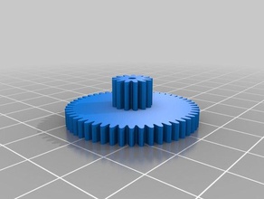my cust2omized parametric concentric gear parts customized 3d print model - Mito3D