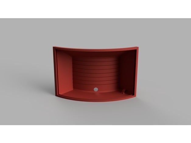 curved lithophane lamp decor 3D print model - Mito3D