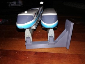 disney monorail double beam Wandhalterung hobby walt world 3d print model - Mito3D