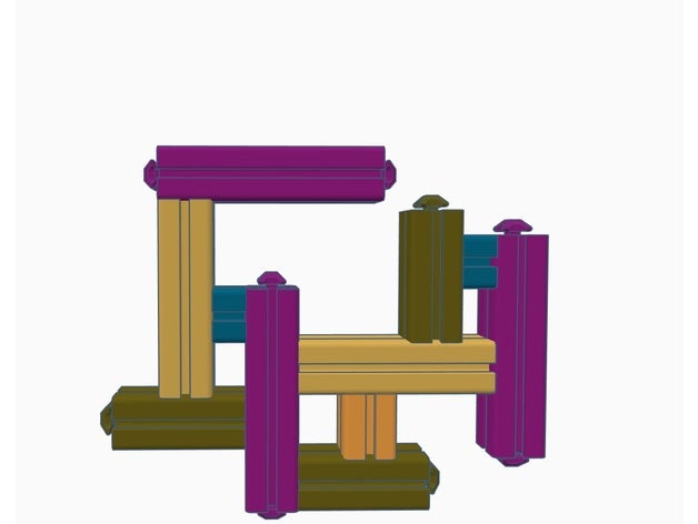 bosch rexroth 40x40 Konnektörleri diy alüminyum profil yaratıcı Oyun seti oyuncak 3D print model - Mito3D