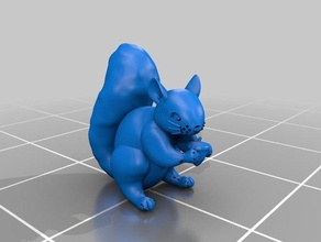 squirrel 2 dice 3d print model - Mito3D