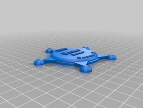 il mio personalizzato distintivo di sceriffo più v2-4 puntelli 3d print model - Mito3D