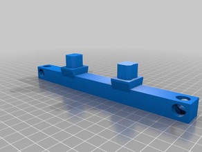 suspended disney double monorail beam support hobby 3d print model - Mito3D