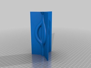 unkonventionelle Kerze Schimmel erfordert flexible material Haushalt 3d print model - Mito3D