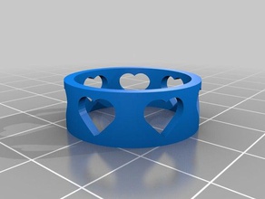 meine angepasste Herz-ring Ringe 3d print model - Mito3D