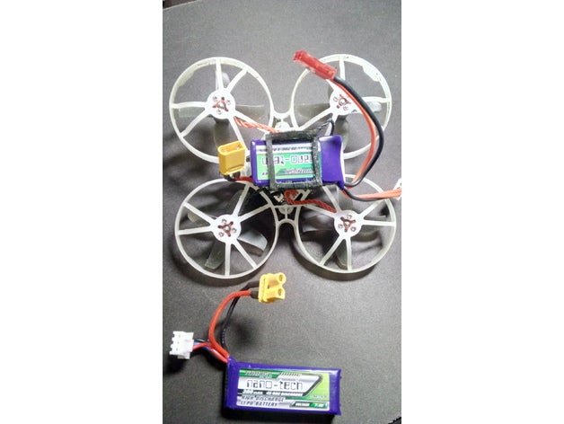 mobula7 suporte de bateria 2s 260&300mah turnigy rc veículos 3D print model - Mito3D