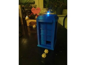 tardis dice tower toy game accessories 3d print model - Mito3D
