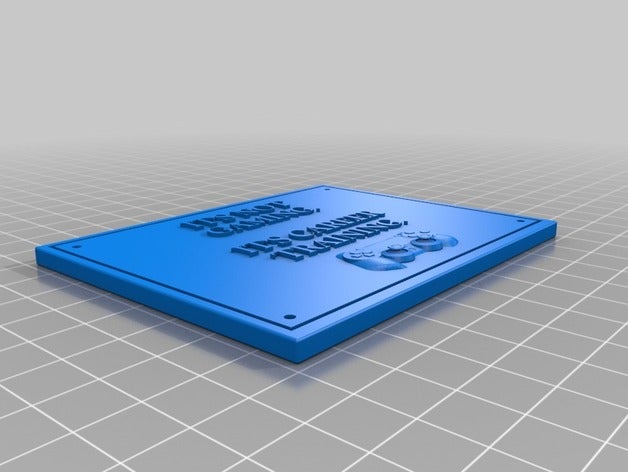 gaming plaque signs logos custom quote quotes 3D print model - Mito3D