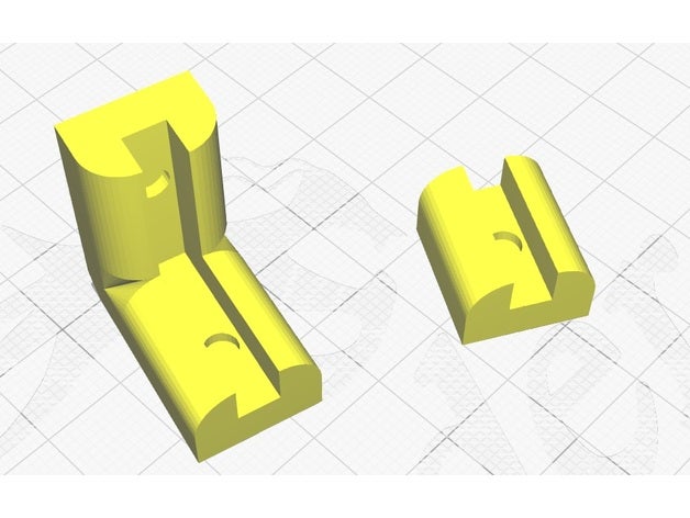 glass shelf holder organization bracket 3D print model - Mito3D