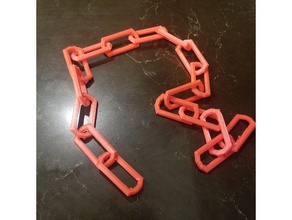 largo de la cadena hexagonal sección transversal las pulseras enlace nsfw openscad 3d print model - Mito3D