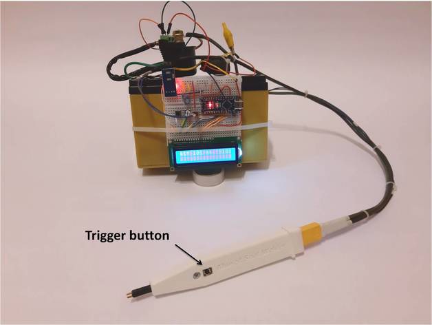 Batterie-spot Schweißer Stift diy 3D print model - Mito3D