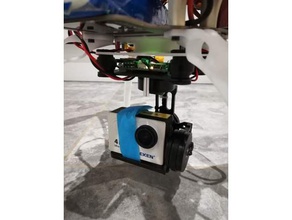 f450 centre gimbal mount rc vehicles dji quadcopter 3d print model - Mito3D