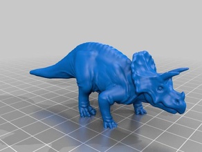 triceratops a los animales dinosaurio original prehistóricos 3d print model - Mito3D