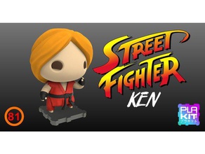 street fighter ken toys games action figure collectible collection figures figurine miniature nsfw plakit purakito streetfighter toymaker 3d print model - Mito3D