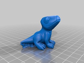 scharf Skulpturen Niedlich Eidechse Reptil 3d print model - Mito3D