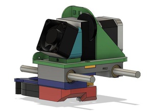 anycubic 4max tevo titan carriage 3d printer accessories direct drive extruder e3dv6 formax 3d print model - Mito3D