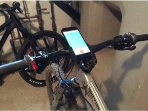 motos guiador grampo de celular esporte ao ar livre a gopro móveis suporte do telefone strava 3d print model - Mito3D