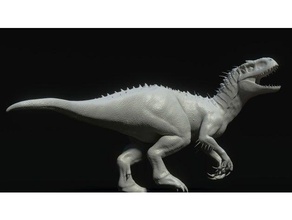 indominus rex jurassic world sculptures 3d printing creature dinosar dinosaurs large spices zbrush 3d print model - Mito3D