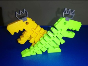crown flexi rex toys games 3d print model - Mito3D