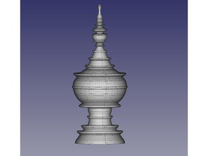 hsun-ok lacquerware myanmar offering bowl art bowls buddhismus historical lacquarware thai thailand 3d print model - Mito3D