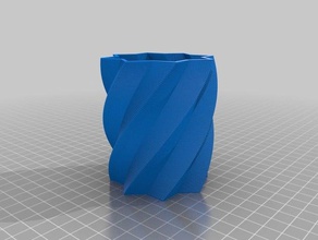 double twist vase decor customized 3d print model - Mito3D