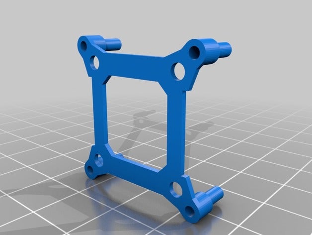 adaptador de 20x20 quadro 26x26 fc robótica 3D print model - Mito3D