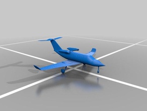 cessna citation negócio avião veículos 3dprinting A impressão 3d buisnesscardholder decoração futurista modelo 3d print model - Mito3D