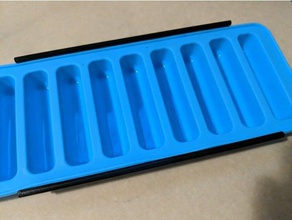 silicio barra de hielo la bandeja holderstiffener cocina comedor 3d print model - Mito3D
