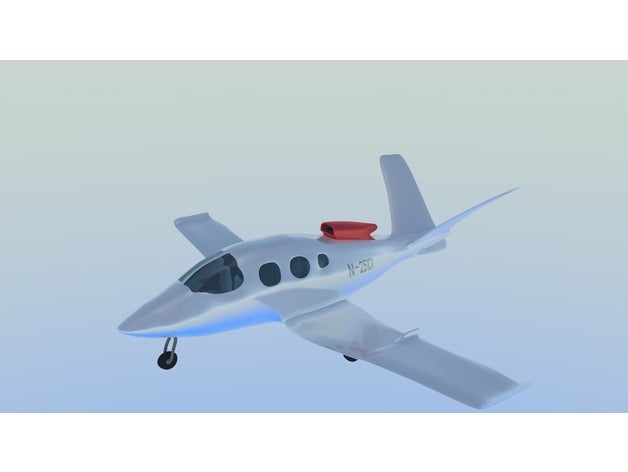 cirrus vision sf-50 jet vehicles buisness gagupar plane planetary gear print test 3D print model - Mito3D