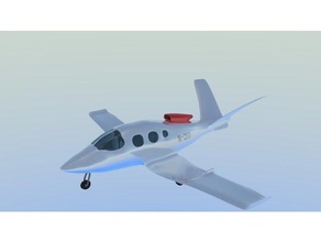 cirrus visión sf-50 jet vehículos viajes de negocios gagupar plano engranaje planetario la impresión prueba 3d print model - Mito3D