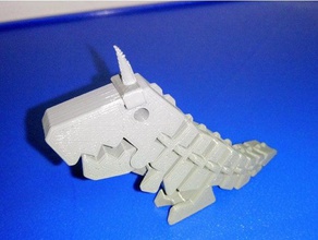 unicorn flexi rex oyuncaklar oyunlar 3d print model - Mito3D