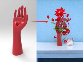 mão vaso de flores suporte do anel relógio titular ferramenta os titulares caixas 3d print model - Mito3D