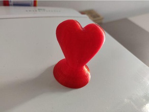 valentine heart un aimant de réfrigérateur cuisine manger 3d print model - Mito3D