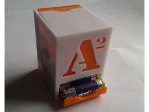 battery holder lr6 aa organization batteries batterie halter spender dispenser mignon 3d print model - Mito3D