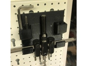 tool wall holder circular cutter tools 3d print model - Mito3D