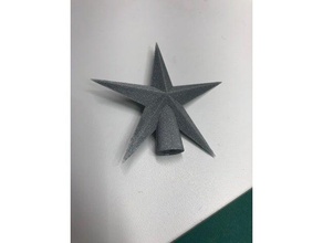 little star tree topper decor treetopper xmas decorations 3d print model - Mito3D