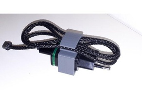 cabo usb, clip de suporte carregador usb móveis telefone do gestão cabos titular 3d print model - Mito3D