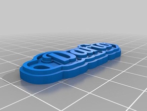 llavero dario keychains customized 3d print model - Mito3D