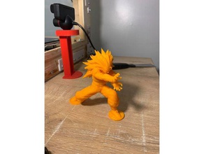 goku ss3 piastra di base sculture dragon ball 3d print model - Mito3D