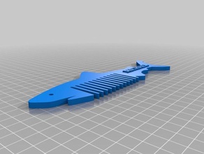 3d printing first introduction shark comb remix beginner 3d print model - Mito3D