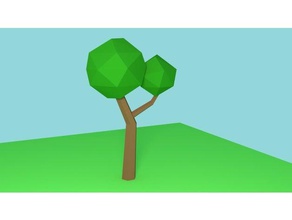 low poly arbre décor les arbres 3d print model - Mito3D