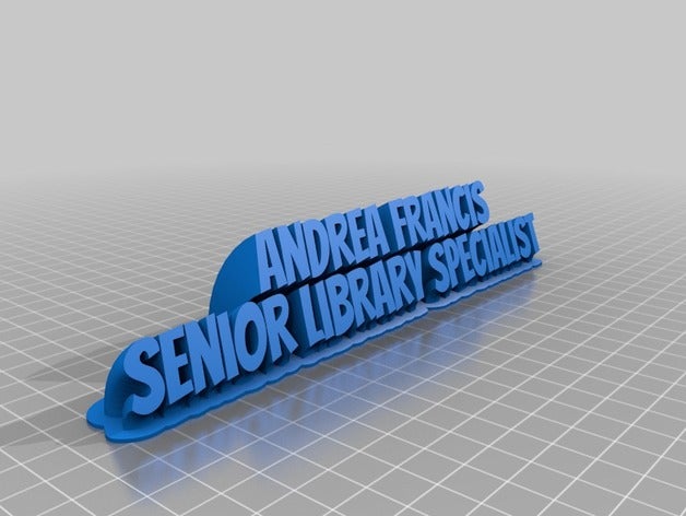 andrea office personalizado 3D print model - Mito3D