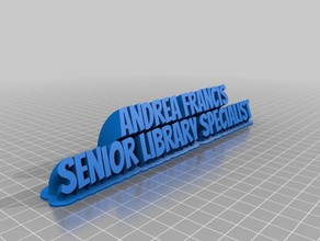 andrea office personalizado 3d print model - Mito3D
