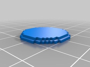 8-bit base rotonda modelli 3d print model - Mito3D