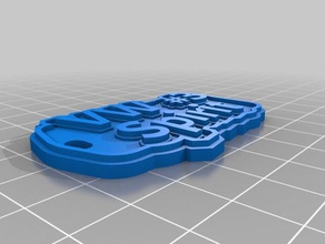 vw spirit keychains customized 3d print model - Mito3D