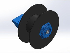 spool holder ikea lack 3d printer accessories 608 bearing anet a8 cr-10 filament prusa i3 universal 3d print model - Mito3D