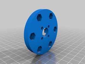 100 mm nexus mecanum wheel adapter plate actobotics robotics 3d print model - Mito3D
